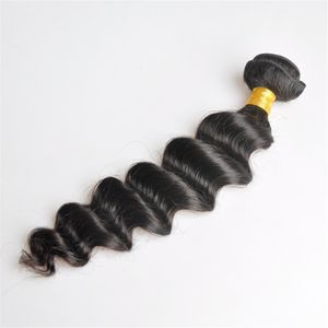 Brasilianisches reines Echthaar, lose, tiefe Wellen, lockig, unverarbeitetes Remy-Haar, doppelte Tressen, 100 g/Bündel, 1 Bündel/Lot