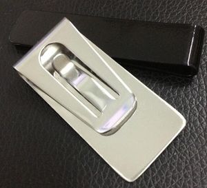Carteira de dinheiro clipe de grampo cartão de aço inoxidável detentores de cartão de crédito
