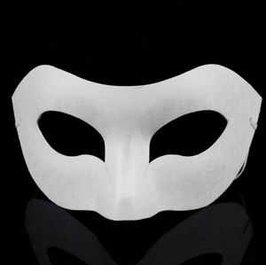DIY handmålade vit maskkrona fjäril blank papper mask masquerade cosplay mask barn rita parti masker rekvisita