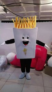 Venda quente de Alta qualidade Fries mascote costume design mascote fantasia do carnaval traje frete grátis