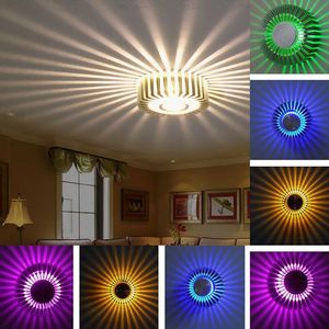 LED النازل 3W راحة سطح الجدار مصباح ممر الديكور الإضاءة للمنزل معيشة غرفة نوم مطعم suflower التصميم الحديث