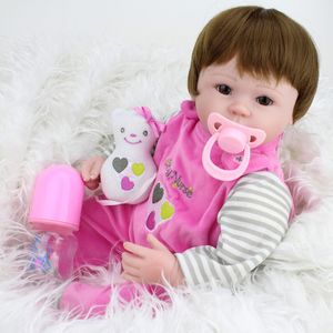 Menina Reborn Bebês Bonecas Brinquedos Silicone Vinil Real Recém-nascido Bebê Para Crianças Presente Bonecas BrinQuedos