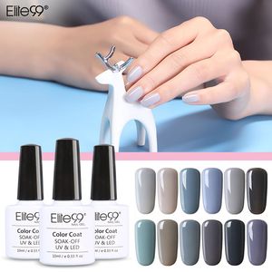 Hurtownia-Elite99 12 sztuk na set Grey Colorful Series Żel UV Polski 10ml Długotrwały Soak Off Gel Gel Hign Jakość Nail Art Gel Polerki