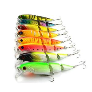 Toptan 8pcs/lot eklemli bölümler balıkçılık cazibesi hayata benzeyen sert yem yapay lures10.5cm 14g