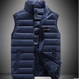 Partihandel-T1287-YG6032 Billiga Partihandel 2016 Ny Höst Vinter Big Yards Mäns Fashion Casual Stand Collar Eiderdown Cotton Vest