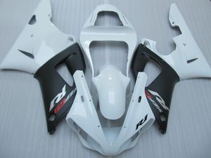 Ny Hot Body Parts Fairing Kit för Yamaha YZF R1 2000 2001 Vit Svart Fairings Set YZFR1 00 01 OT33