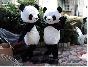 2017 venda direta da Fábrica Panda urso Mascot Costume Adult Size terno Carnaval Vestido de Festa China panda Mascot Costume Frete grátis