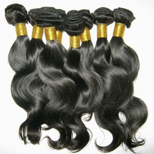 3 pçs / lote não processado Extensão de cabelo malaio corporal onda weave pilhas de cabelo humano produtos