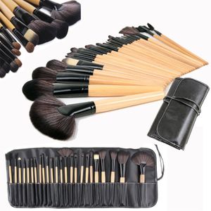 Pincéis de maquiagem Conjuntos de 24 Pcs de maquiagem profissional escovas Fundação Pincéis Kabuki Professional Makeup Brush Set