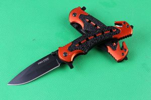 Zimna stal HY216 216 Titanium Tactical Składany Nóż 7CR17MOV 57HRC uchwyt aluminiowy Camping Polowanie Survival Kneft Nóż Wojskowy Narzędzie