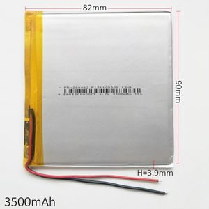 Model 399082 3.7V 3500mAh Lithium Polymer Li-Po Rechargeable Battery For DVD PAD Mobile phone GPS Power bank Camera E-books Recoder TV box