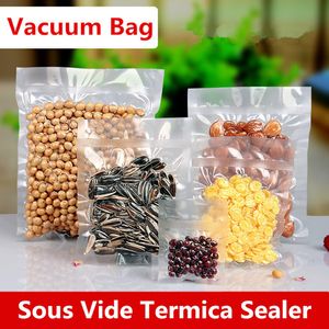 20x25cm 0.16mm Vacuum Nylon Clear Cooked Food Saver Storing Packaging Bags Meat Snacks Hermetic Storage Heat Sealing Plastic Package Pouch