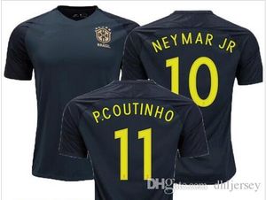 Wholesale new brazil soccer jersey for sale - Group buy new Brazil jersey Soccer jersey Camisa de futebol Brasil Neymar Oscar home away Adult football Shirt thai quality
