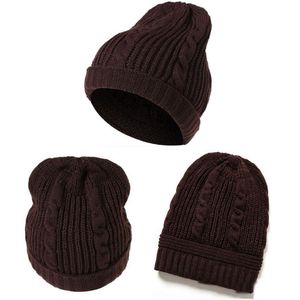 無料のショッピングファッション冬の帽子の女性と男性のスカーフの編み物キャップの女の子暖かい冬の帽子