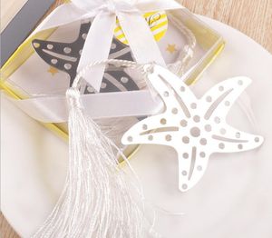 20 pcs De Prata Em Aço Inoxidável Starfish Bookmark Para O Casamento Do Bebê Festa de Aniversário Do Chuveiro Favor Do Presente Lembranças Lembrança CS012