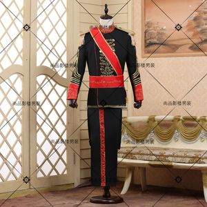 Blazers Men's Suits & Blazers Wholesale Style Men Tuxedos Classic Groomsmen Wedding Suitguard Actual Pictures European Stage Costume Guar