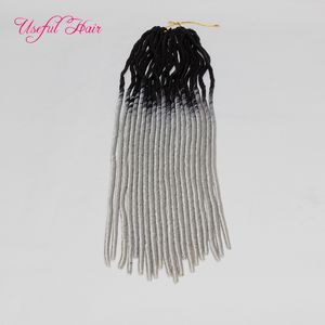 ombre grey blonde OMBRE MIX COLOR extension FAUX LOCS SofT braid in bundles dreadLOCKS SYNTHETIC braiding crochet braids HAIR MARLEY hair extensions