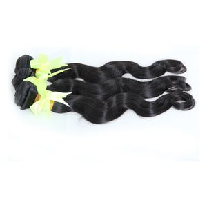 300g vergine brasiliana dei capelli umani tessuto naturale nero 3 pz onda del corpo dei capelli remy pacchi doppio disegnato, nessun spargimento, groviglio libero