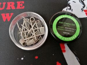 Alien clapton pre built coil Fuse clapton premade coils wrap prebuilt SS316L heating stainless steel material SS L wires for vape