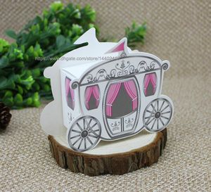 500 sztuk Mini Pumpkin Carriage Wedding Party Favor Candy Box Sweet Gift Paper Boxes Nowy DHL FedEx Shipping