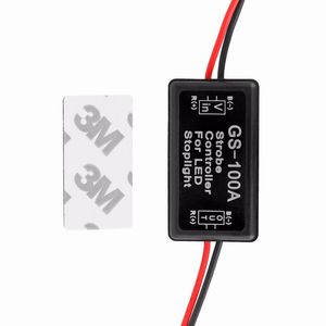 Universale GS-100A 12--24V Flash Strobe Controller Flasher Module per LED lampeggiante Posteriore freno stop Luce Lampada Accessori auto