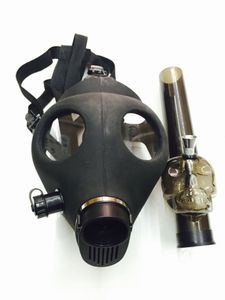 Silikon Püre Yaratıcı Akrilik Nargile Sigara Boruları Gaz Maske Boruları Kuru Bitki için Bongs Shisha Boru