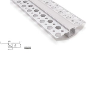 10 x 1m insiemi / lotto Nuovo sviluppati profilo in alluminio per le strisce principali e profilo t Canale Super Flat per soffitto o parete