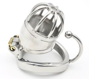 Ergonomic Design Stainless Steel Male Chastity Device Belt Cock Cage Penis Locks Sex Toys