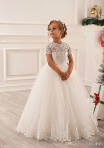 Новые арабские кружевные кристаллы шаровые платья цветок платья девушки винтажные дочерние платья платья ребенка красивый цветок девушка свадьба