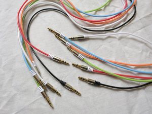 100 cm Stecker Auf Stecker 3,5mm Jack auf 3,5mm 6 Farben Kristall Audio Kabel Für Iphone Auto AUX für Telefon CD-Player 300 teile/los