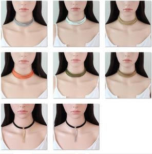 47 stilar spets sammet choker halsband för kvinnor med hängande charm chokers halsband uttalande halsband