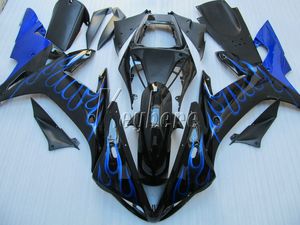 ヤマハYZF R1 02 03 Blue Flames Black Bodywork Fairings Set YZF R1 2003 OI30のABSプラスチックフェアリングキット