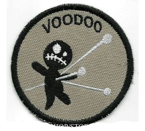 Roligt jag dog av voodoo broderi patch järn på kläddiy applikation broderi tillbehör patch badge grossist gratis frakt