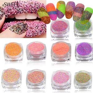 Wholesale-1.5g Dazzling Finest Mixed Sugar Nail Glitter Dust Powder for Nail Tips Decor Beauty Craft UV Gel Manicure Accessory #513-522