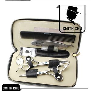 6.0Inch Smith Chu Best Scissors Professional Salon Hair Cutting & Thinning Scissors Barber Shears Razor Hairdressing Set with Case, LZS0006