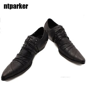 Japanischen Stil männer leder Schuhe männlichen mode männlichen High Heel Leder Männer schuhe mode schuhe zapatos de hombre sepatu pria, Große größe 38-46