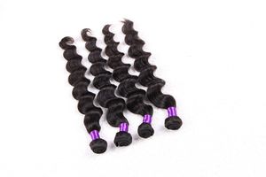 Wholesale tangle free deep wave weave for sale - Group buy Popular Style A Remy Hair Brazilian Hair Weave loose Deep Wave Hair Double Weft Fres Shedding Free Tangle Durable
