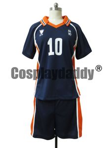 Anime Haikyu Karasuno High School Shoyo Hinata No 10 Cosplay Jersey