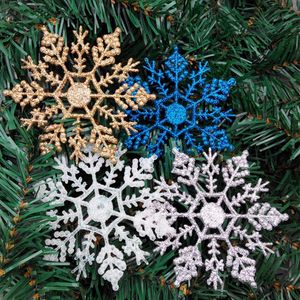 Fiocco di neve acrilico da 10 cm in confezione da 12 per ornamenti natalizi, decorazioni natalizie, decorazioni per feste, 7 colori a scelta