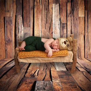 Dunkles Holz Boden Hintergrund Fotografie Digital gedruckte Baby Neugeborene Foto Shooting Wallpaper Requisiten Holzbrett Wand Hintergründe Vintage