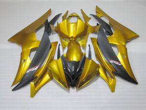 ヤマハYZF R6 08 09-15ゴールドブラックフェアリングセットYZFR6 2008-2015 OT06のための射出成形プラスチックフェアリングキット