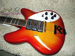 Cherry Burst 12 Strings 3 Pickups Gitara elektryczna 325 330 Wysokiej Jakości Hurtownie Gitara A12345