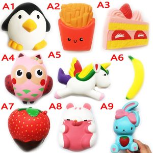 Squishy Toy Pegasus Miniatyrmat Squishies Slow Rising 10cm 11cm 12cm 15cm mjukpressad Cute Cell Phone Strap Present Stress Barnleksaker 10