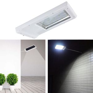 15 LED 2835 SMD SENSOR SOLAR Wall Street Luz à prova d'água Lâmpada de jardim ao ar livre iluminação Lantern Sconce