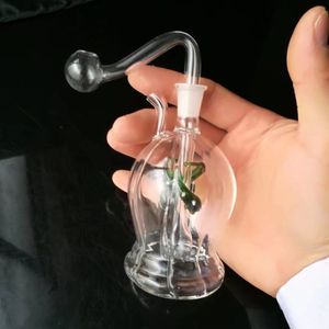 Multi-flower hoses bongs accessories , Unique Oil Burner Glass Bongs Pipes Water Pipes Glass Pipe Oil Rigs Smoking with Dropper