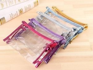 Travel Clear Waterproof PVC Cosmetic Bag Envelope Receive Toiletry Bags Makeup Bag Organizer Transparent Toiletry Pouch XB1