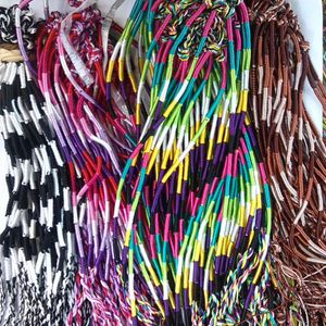 Braccialetti con ciondoli a corda colorata intrecciata a mano fortunata per gioielli da donna per feste di amicizia per uomini