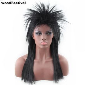 WoodFestival Hedgehog long straight wig white black red pink blue yellow anime cosplay wigs heat resistan synthetic fiber hair