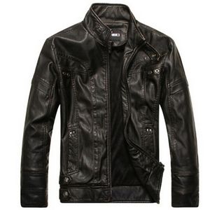 Jaqueta de Pu masculina Primavera Outono Motocicleta Casacos de Couro Homens Jaqueta de Couro Jaqueta de Couro Masculina, Jaquetas de Couro Mens Parka