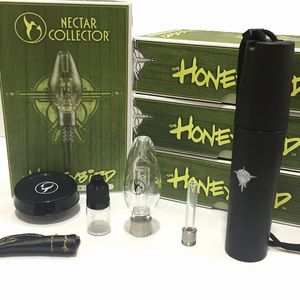 Novo design Honeybird kit completo tubo de água de vidro com ponta de titânio ponta quartzo e tubo de ponta fumar ceremic kit NC em estoque